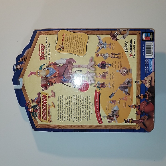 New in Box Chicken Run All American Rocky w/ Grappling Hook and Spool Pack - Picture 3 of 7